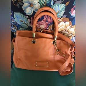 Marc by Marc Jacobs Too Hot To Handle Satchel
Orange Leather Tote Bag